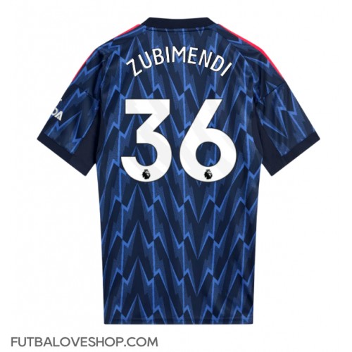 Dres Arsenal Martin Zubimendi #36 Preč 2025-26 Krátky Rukáv